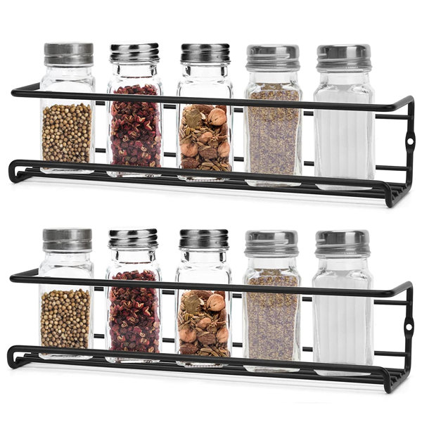 Rebrilliant Wall Mounted 5 Jar Spice Rack Wayfair Canada